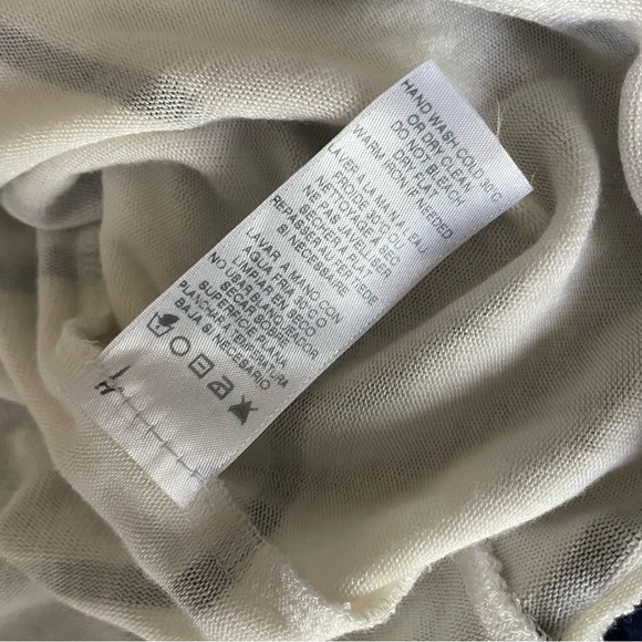 Sundry Anthropologie Striped Sweatshirt Sweater Nautical East Coast Top sz 2 Med - Picture 11 of 11